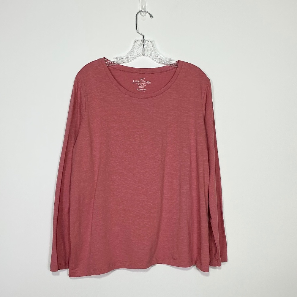 Ladies Faded Glory Long-Sleeve Tee - Size XXL